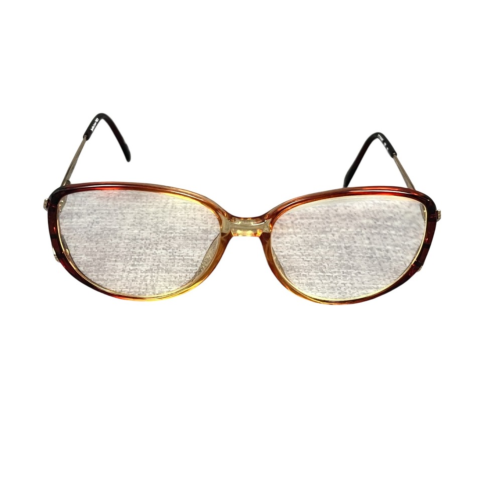 Vintage Sophia Loren 746 Eyeglasses Brown Tortoise Gold Oval Frames 130mm